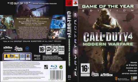 Игра Call of Duty Modern Warfare GOTY edition, Sony PS3, 172-56, Баград.рф